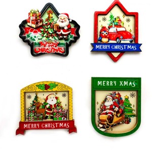 Factory <strong>Custom</strong> Logo MDF Wood <strong>Fridge</strong> <strong>Magnet</strong> with Opener Christmas Tree Claus Santa Snowman <strong>Magnet</strong> Stickers for Winter Holiday - Product Image 6