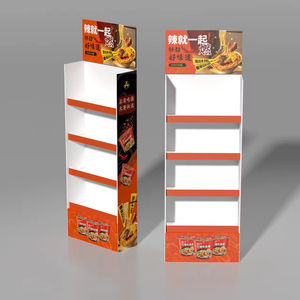 Grosir rak Display promosi untuk Supermarket Retail menampilkan coklat makanan ringan mie instan dan desain berdiri Lantai - Product Image 3