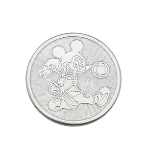 Hot Sale Cartoon Pattern Brass Metal Token Coin Stainless Steel Sus201 Video Game Coin Operated Machines