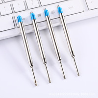 Vente en gros d'encre lisse 1.0mm recharge de stylo à bille en métal 424 spécification grande quantité peut imprimer des recharges de logo