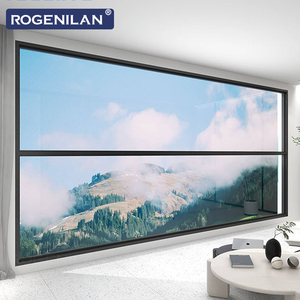 Fenêtres électriques en aluminium Rogenilan, résistantes aux ouragans, minimalistes, à économie d'énergie, avec double vitrage trempé pour les maisons - Product Image 5