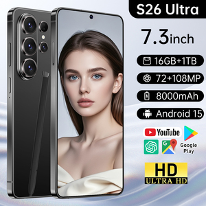 โทรศัพท์มือถือรุ่น S26-Ultra 5G ระบบปฏิบัติการ Android 15 หน้าจอ <span class=keywords><strong>7</strong></span>.3 นิ้ว ความละเอียด 1440*3040 กล้องคู่ 72 และ 108 ล้านพิกเซล แบตเตอรี่ 8000mAh ใช้งานได้นาน สมาร์ทโฟน - Product Image 4