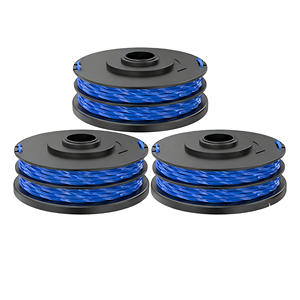 Paquete de 3 cabezales de hilo para cortacésped inalámbrico Ryobi RLT4027 5132002671 RAC123, ligeros y de fácil montaje - Product Image 1