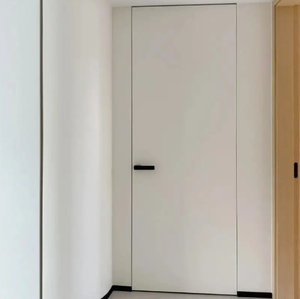 Puerta Interior Moderna Minimalista de Madera sin Marco, Oculta e Invisible, con Aislamiento Acústico, para Casa, Villa, Apartamento, Dormitorio, Secreta - Product Image 1