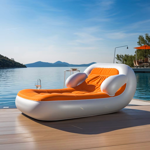 Nuovo <span class=keywords><strong>Design</strong></span> Lettino Gonfiabile da Piscina Sdraio Galleggiante da Spiaggia Materassino ad Acqua per Adulti - Product Image 1