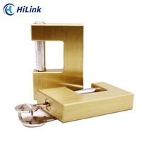 Pas de quantité minimale de commande robuste 90mm surdimensionné en laiton rectangulaire cuivre cadenas anti-coupure Candado serrure de porte antirouille pour la longueur