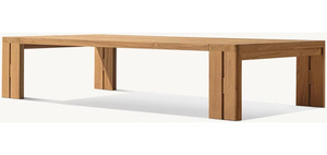 طقم أثاث للحدائق من خشب الساج بطراز ظهر على شكل T متأرجح أريكة عصرية في الهواء الطلق من خشب الساج - Product Image 6