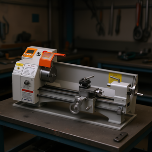 Tour à métaux manuel 8,7 x 18 pouces, moteur sans balais 1250W, vitesse variable 0-2500 tr/min, alimentation automatique, moyenne capacité, broche MT3 - Product Image 2