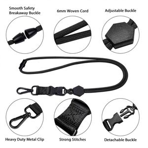 Cordons de cou réglables personnalisés, résistants et imprimés, avec cordon détachable pour badges d'identification - Idéal pour les promotions - Product Image 2