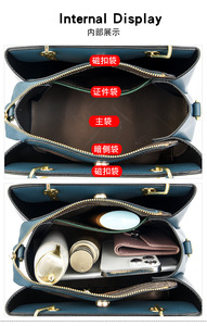 Bolsos cruzados de diseño de moda, bolsos de hombro de cuero PU de alta calidad, bolsos de mano casuales de lujo para mujer - Product Image 6