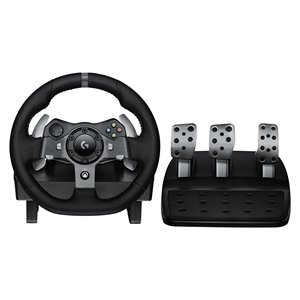 Volante de Carreras Logitech Serie G G920 para Conexión por Cable, Negro con Freno de Mano, Modelo 0540716 - Product Image 1