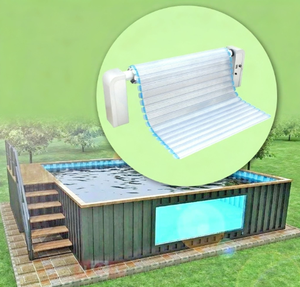 Couverture de <span class=keywords><strong>piscine</strong></span> électrique à montage en surface, couverture automatique à lattes rigides apparentes pour piscines sur toit et piscines extérieures en bord de mer - Product Image 6