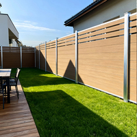 Panneaux de clôture en composite WPC Ranch à surface gaufrée avec modélisation 3D, anti-UV, imperméables pour de beaux espaces extérieurs