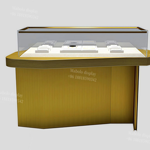 Bán lẻ kim loại cửa hàng đồ trang sức hiển thị đồ trang sức showroom Kính truy cập đồ trang sức hiện đại Showcase thiết kế truy cập bảng cho cửa hàng - Product Image 1