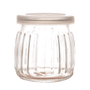 Bocaux en verre de qualité alimentaire hermétiques avec couvercle en plastique pour le stockage de céréales, miel, thé, 130 ml, 150 ml, 200 ml, forme ronde - Product Image 5