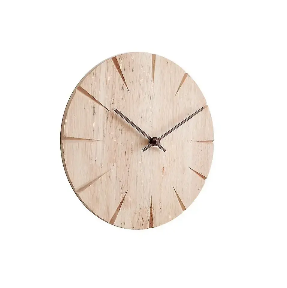 Vente en gros Horloge murale décorative moderne personnalisée, contemporaine, faite à la main, élégante et en bois