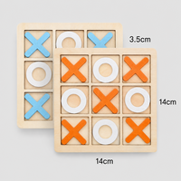 Plateau de jeu de Tic Tac Toe rectangulaire en bois sculpté artisanal, personnalisé avec logo, durable et de luxe