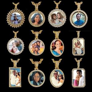 Collar con Colgante de Foto Personalizado, Collar con Imagen Personalizada de Acero Inoxidable, Collar con Foto en Color Zircon - Product Image 1