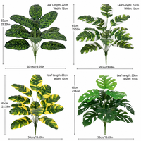 Plantes artificielles Whh Whh-106 en PVC, fleurs vertes, plantes bioniques – Décoration suspendue intérieure/extérieure pour Thanksgiving, pour table