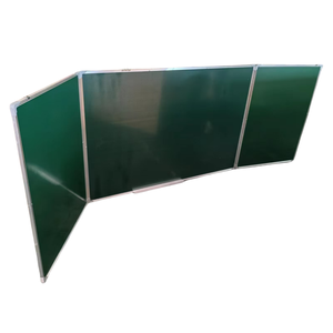 Pizarras triples de alta calidad, tamaño de soporte, pizarras magnéticas para el aula, pizarras verdes grabables de doble cara - Product Image 5