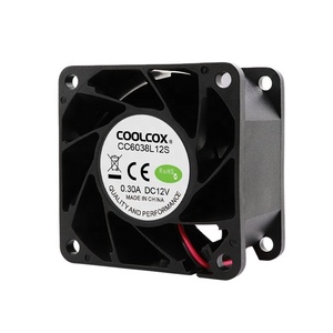 Coolcox cc6038 <span class=keywords><strong>DC</strong></span> không chổi than Duct Quạt hướng trục 12V/24V lưỡi nhựa Ball bearing 60x60x38 mét Điện Cooler OEM ODM - Product Image 3