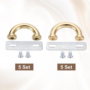 Uxcell Pcs Arch Bridge Buckle Metal D Ring Connector Buckles Shackle X X Mm X X Mm For Bag Hanger Purse Strap DIY Craft Light Go - Product Image 3