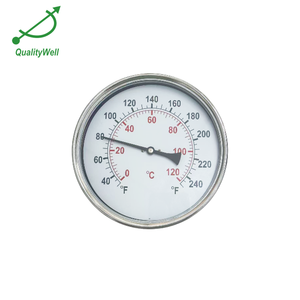 6'' Back Connection Hot <strong>Water</strong> Bimetal Thermometer <strong>Water</strong> Heater <strong>Temperature</strong> <strong>Gauge</strong> - Product Image 5