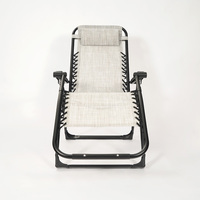 Hitree chaise longue réglable de haute qualité à gravité zéro chaise de piscine extérieure pliable forte avec oreiller pour Park Gym