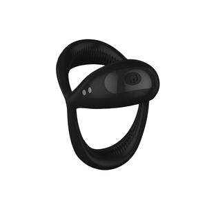 IPX7 impermeabile USB ricaricabile Lust Ring 10 modalità di vibrazione potente in Silicone gallo anello a sfera in verde nero anello pene - Product Image 4