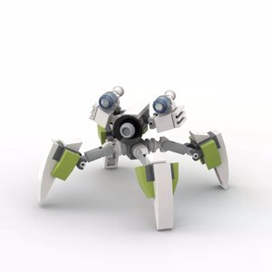 Robot quadrupède créatif MOC Shield Mountain, robot de <span class=keywords><strong>patrouille</strong></span> et de combat, blocs de construction en plastique ABS, petit robot <span class=keywords><strong>jouet</strong></span> pour garçons - Product Image 3