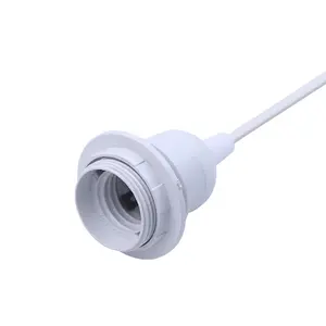 European regulation E27 half tooth lamp head power cord Jordan table lamp switch power cord French E27 lamp head power cord