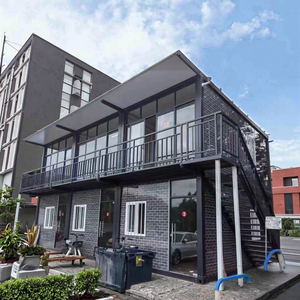 Xách tay 20ft đúc sẵn container nhà đô thị sống phẳng gói Tiny Home Trailer với nhà bếp phòng tắm văn phòng thủy tinh tính năng - Product Image 2