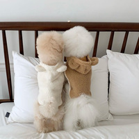 Vêtements pour animaux de compagnie chauds coréens Cape châle pour petits chiens moyens chats Teddy automne hiver épaissi vente en gros