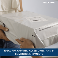 Sac d'expédition en plastique épais de 60 microns, enveloppe polyvalente autocollante, sac de coursier durable