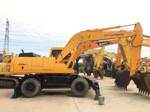 Excavadora de ruedas Hyundai 210W-7/60W-7 usada con descuento para construcción de carreteras - Product Image 2
