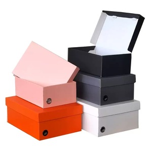 Boîte à chaussures en carton rigide pliable écologique en gros avec couvercle ciel-terre et impression en relief <span class=keywords><strong>personnalisable</strong></span> pour rangement de chaussures - Product Image 5