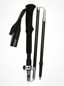 Bâton de randonnée en fibre de <span class=keywords><strong>carbone</strong></span> 3K Namkabaw, ultra-léger, pliable en 3 sections, poignée EVA, verrouillage rapide, canne de marche pour le camping - Product Image 1