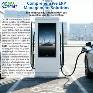 Écran publicitaire 55 pouces, station <span class=keywords><strong>de</strong></span> <span class=keywords><strong>recharge</strong></span> pour véhicules électriques à double <span class=keywords><strong>borne</strong></span>, 60 kW CCS2 GBT DC, <span class=keywords><strong>borne</strong></span> <span class=keywords><strong>de</strong></span> <span class=keywords><strong>recharge</strong></span> ultra-rapide pour voitures électriques - Product Image 6