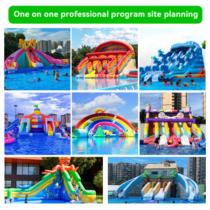 Parc aquatique <span class=keywords><strong>gonflable</strong></span> en PVC, aire de jeux pour enfants d'été, activités de jeux aquatiques, château <span class=keywords><strong>gonflable</strong></span>, toboggan aquatique, grande piscine extérieure - Product Image 5