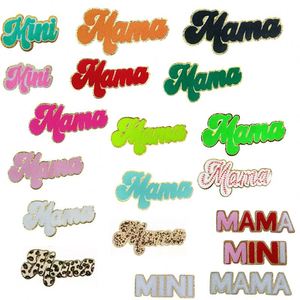 Hot Sale <b>Iron</b> on Gold Edge Chenille Mother Day Chenille Mama Sequin Patch for Clothing Bag Decoration - Product Image 4