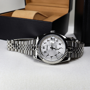 Reloj Seiko Mod de Alta Calidad, Lujoso, Elegante, Automático, con Cristal de Zafiro, Acero Inoxidable, Resistente al Agua y Luminoso - Product Image 5