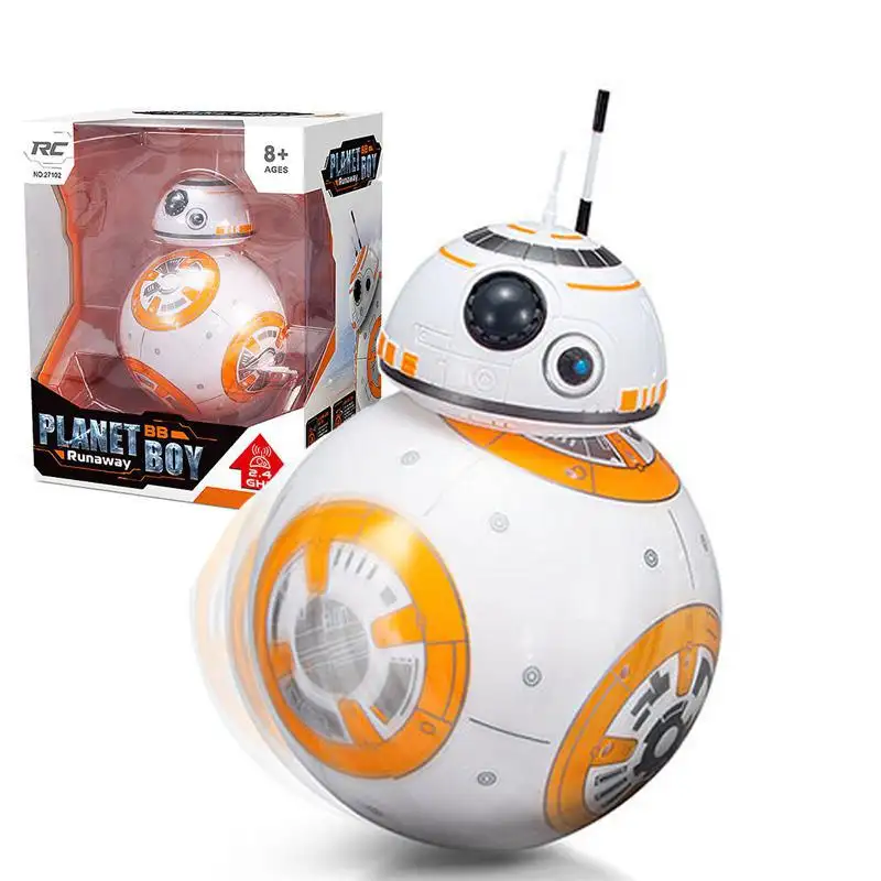 Bb-8 Ball Rc Robot Intelligent Small Ball 2.4g Remote Control Droid Rc Robots Action Figure Bb 8 Model Doll Kids Toys
