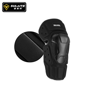 Sulaite - Rodilleras y coderas profesionales de fibra de carbono transpirable para ciclismo, patinaje y rollerblade, unisex - Product Image 1