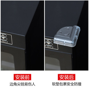 Transparent L-Shaped Silicone Corner <b>Protector</b> For <b>Table</b> Edges And Furniture Safety Guard With Soft Padding - Product Image 4