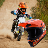 Helm Motor Profesional Ringan Empat Musim Universal ABS untuk Anak, Helm Off Road Moto Cross Anak