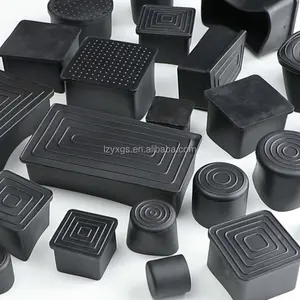 Varios modelos existentes Muebles Silla Pies Tubo de acero Tapa de extremo de plástico