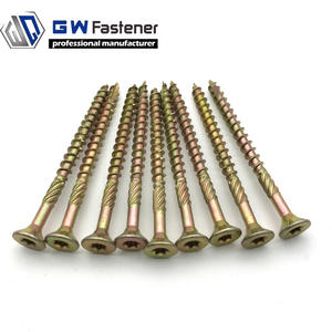 Vite per Truciolato con Testa Svasata Doppia Tipo 17, Attacco Torx (Stella), Zincata Gialla, Vite per Legno, Vite per Pavimenti - Product Image 3