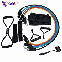 Bandas de resistencia para ejercicios largos, bandas planas de látex, equipo de Fitness para gimnasio en casa gratis para terapia física, bandas de Pilates
