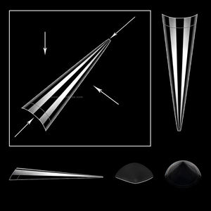 500 pièces boîte sac clair naturel long <span class=keywords><strong>ongles</strong></span> artificiels sans trace <span class=keywords><strong>faux</strong></span> <span class=keywords><strong>ongles</strong></span> pointe demi-couverture Extension XXL Stiletto <span class=keywords><strong>ongles</strong></span> conseils - Product Image 6