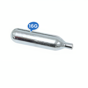 Einweg-<span class=keywords><strong>CO2</strong></span>-Kartuschen (<span class=keywords><strong>16</strong></span> g) für Fahrradreifenfüller – auch erhältlich in 12g, 20g, 24g, 25g, 38g – Mini-<span class=keywords><strong>CO2</strong></span>-Gasflaschen mit 3/8-24UNF-Anschluss - Product Image 1
